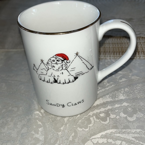 Vtg Merry Masterpieces Fine Porcelain HOLIDAY  Mug “Sandy Claws” in EUC - Picture 3 of 4